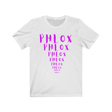 Load image into Gallery viewer, CRAZY COLORS FENNEL PHLOX UNISEX JERSEY SHORT SLEEVE TEE