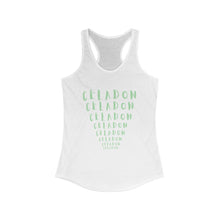 Load image into Gallery viewer, CRAZY COLORS CELADON WOMEN'S IDEAL RACERBACK TANK