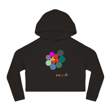 Load image into Gallery viewer, CRAZY COLORS ALL IN ONE WOMEN'S CROPPED HOODED SWEATSHIRT