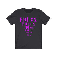 Load image into Gallery viewer, CRAZY COLORS FENNEL PHLOX UNISEX JERSEY SHORT SLEEVE TEE