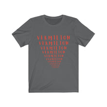 Load image into Gallery viewer, CRAZY COLORS FENNEL VERMILION UNISEX JERSEY SHORT SLEEVE TEE