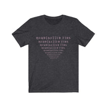 Load image into Gallery viewer, CRAZY COLORS FENNEL MOUNTBATTEN PINK UNISEX JERSEY SHORT SLEEVE TEE