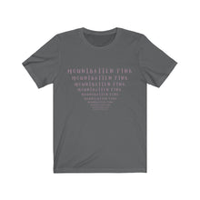 Load image into Gallery viewer, CRAZY COLORS FENNEL MOUNTBATTEN PINK UNISEX JERSEY SHORT SLEEVE TEE