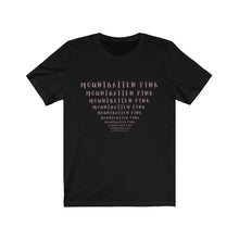 Load image into Gallery viewer, CRAZY COLORS FENNEL MOUNTBATTEN PINK UNISEX JERSEY SHORT SLEEVE TEE