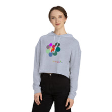 Load image into Gallery viewer, CRAZY COLORS ALL IN ONE WOMEN'S CROPPED HOODED SWEATSHIRT
