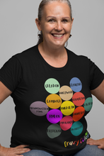Load image into Gallery viewer, CRAZY COLORS ALL IN ONE HEXAGON UNISEX T SHIRT