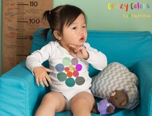 Load image into Gallery viewer, Crazy Colors long sleeve onesie