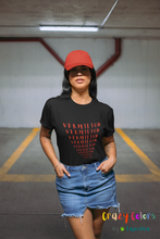 Load image into Gallery viewer, CRAZY COLORS FENNEL VERMILION UNISEX JERSEY SHORT SLEEVE TEE