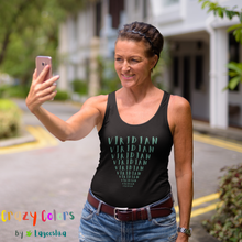 Load image into Gallery viewer, CRAZY COLORS VIRIDIAN WOMEN'S IDEAL RACERBACK TANK