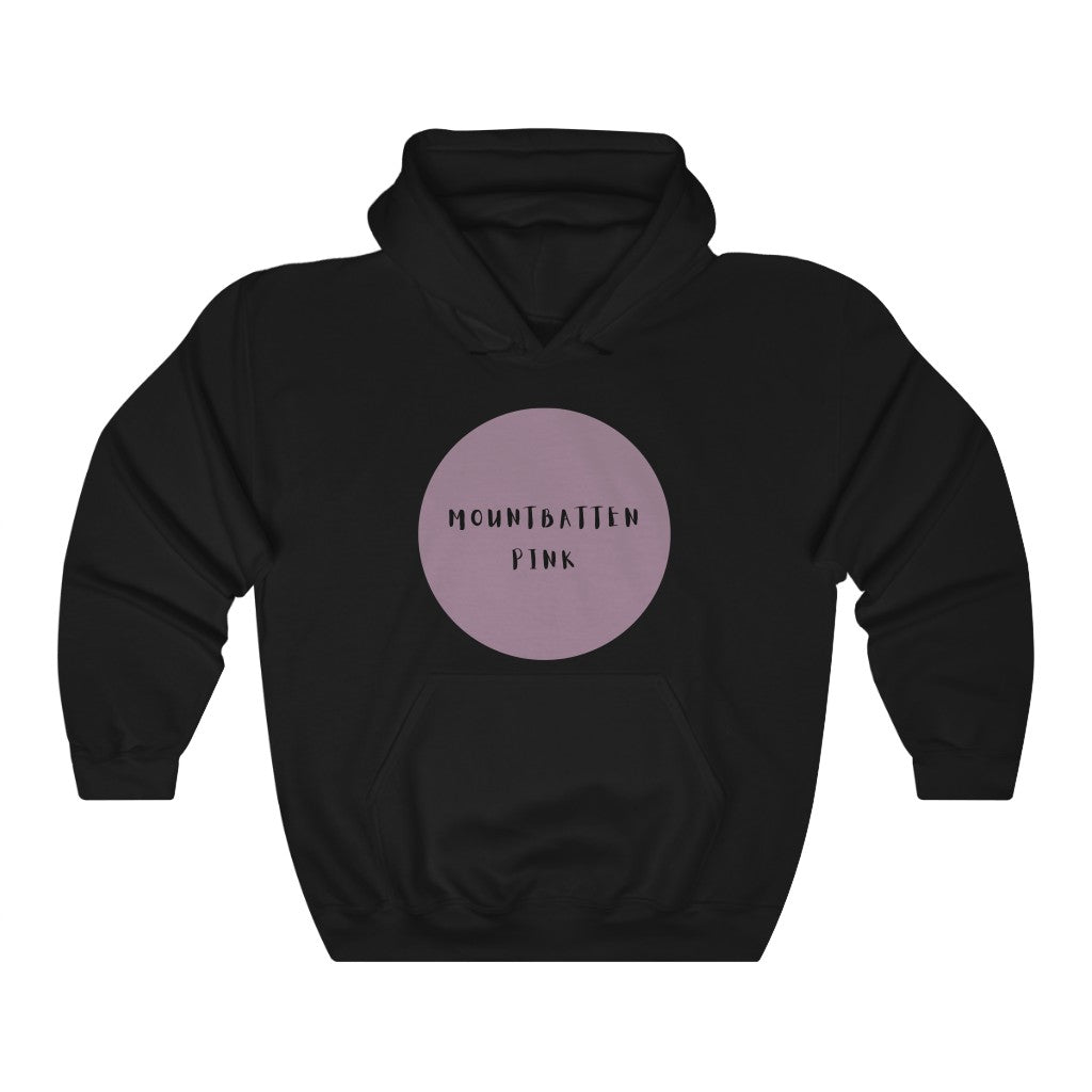 CRAZY COLORS MOUNTBATTEN PINK UNISEX HOODED SWEATSHIRT