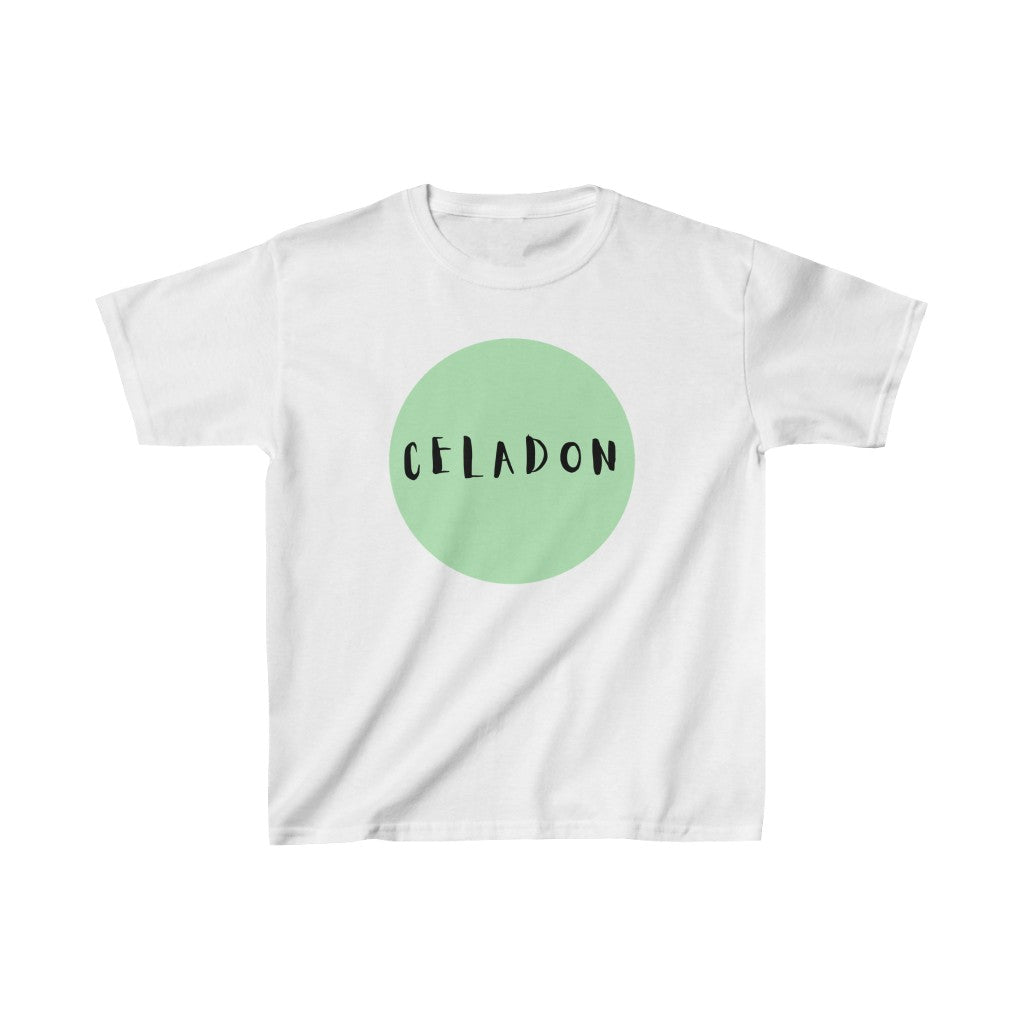 CRAZY COLORS CELADON KIDS T SHIRT