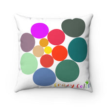 Load image into Gallery viewer, CRAZY COLORS CUTE SQUARE PILLOW ALL IN ONE SPIRAL
