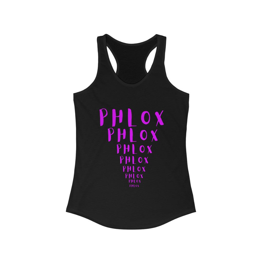 CRAZY COLORS PHLOX WOMEN'S IDEAL RACERBACK TANK