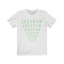 Load image into Gallery viewer, CRAZY COLORS FENNEL CELADON UNISEX JERSEY SHORT SLEEVE TEE
