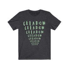 Load image into Gallery viewer, CRAZY COLORS FENNEL CELADON UNISEX JERSEY SHORT SLEEVE TEE
