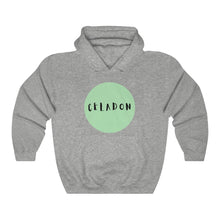 Load image into Gallery viewer, CRAZY COLORS CELADON UNISEX HOODED SWEATSHIRT
