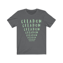 Load image into Gallery viewer, CRAZY COLORS FENNEL CELADON UNISEX JERSEY SHORT SLEEVE TEE
