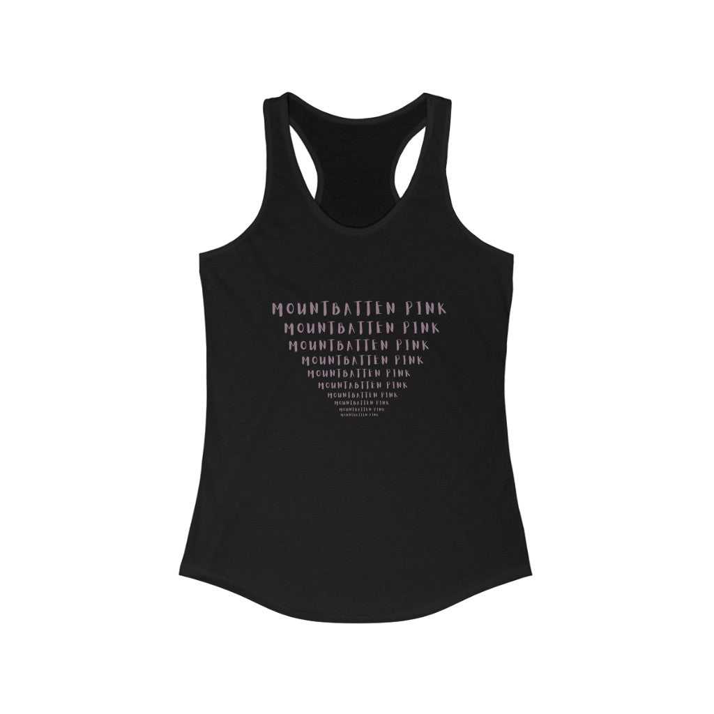 CRAZY COLORS MOUNTBATTEN PINK Women's Ideal Racerback Tank