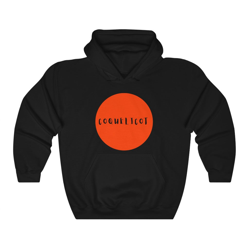 CRAZY COLORS COQUELICOT UNISEX HOODED SWEATSHIRT