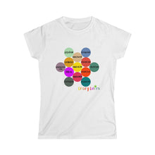 Load image into Gallery viewer, CRAZY COLORS ALL IN ONE WOMEN&#39;S SOFTSTYLE TEE
