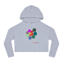 Load image into Gallery viewer, CRAZY COLORS ALL IN ONE WOMEN&#39;S CROPPED HOODED SWEATSHIRT
