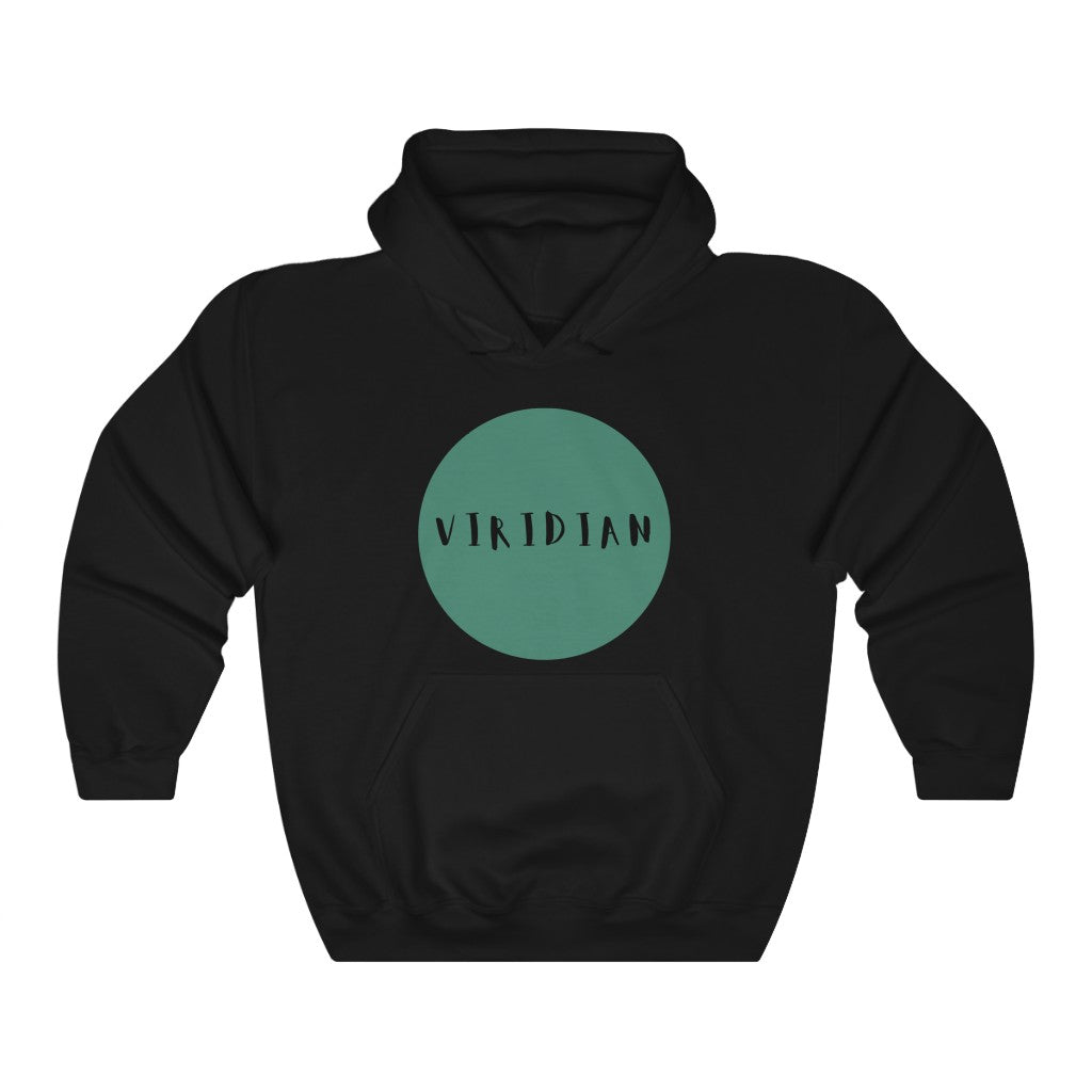 CRAZY COLORS VIRIDIAN UNISEX HOODED SWEATSHIRT