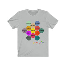 Load image into Gallery viewer, CRAZY COLORS ALL IN ONE HEXAGON UNISEX T SHIRT
