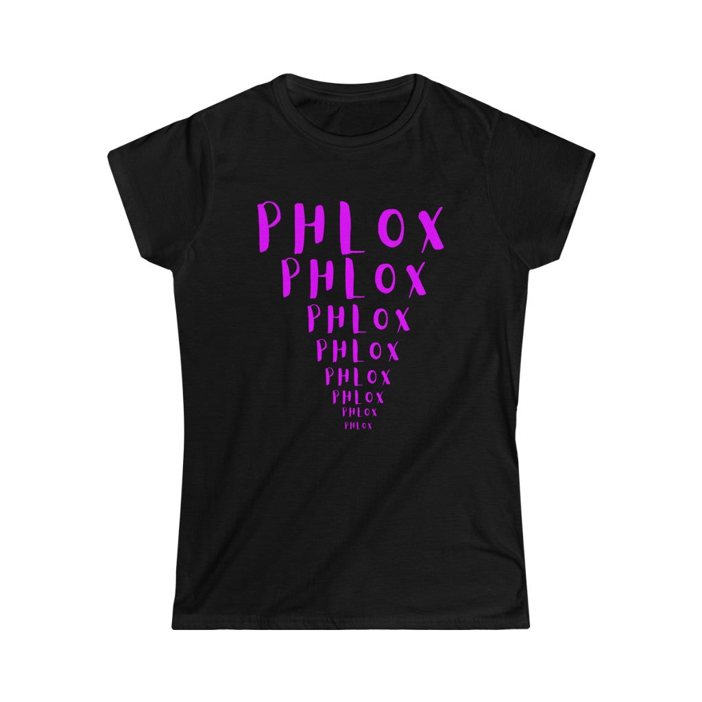 CRAZY COLORS PHLOX WOMEN'S SOFTSTYLE TEE